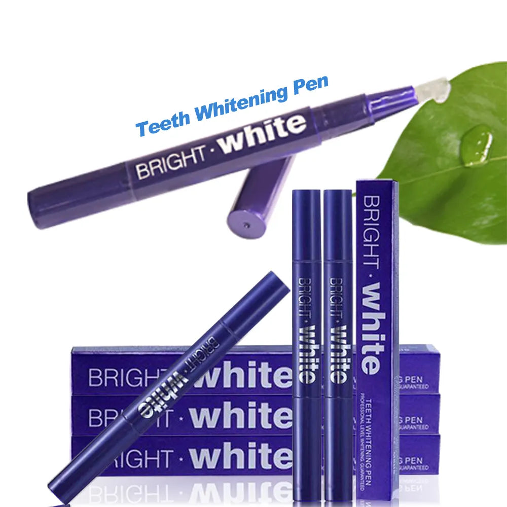 BRIGHT WHITE Teeth Whitening Pen, 20+ Uses - Effective, Painless, No Sensitivity, Easy to Use, Mint Flavor Teeth whitening Gel Pen ( Pack of 2 )